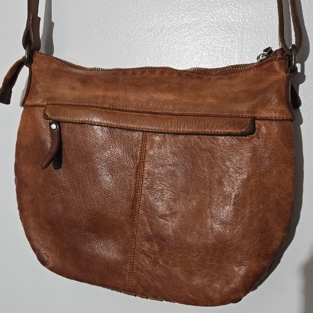 🏠 Vilenca Holland Elegant Brown Woven Adjustible Strap Crossbody Bag - Picture 6 of 13